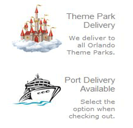 Theme parks scooter delivery